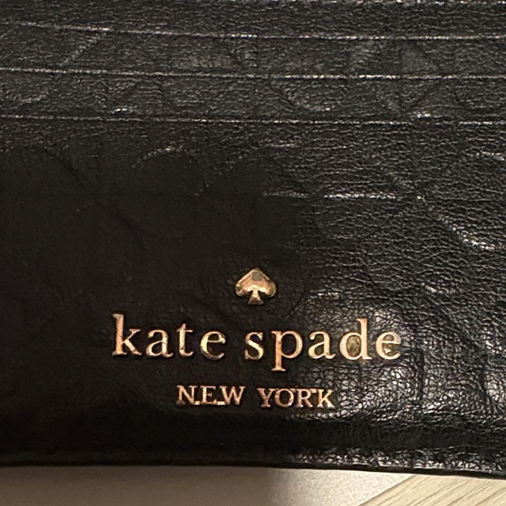 Kate Spade Black Leather Card Holder - Picture 6 of 6